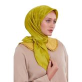 Lime Geometrik Kristal Jakar Eşarp