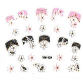 Limmy Tırnak Sticker, Tırnak Süsleme, Nail Art Kurdele Çiçek - 6 x 5 cm