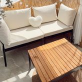 Limni Home Mini Multilounge Bahçe Balkon Koltuğu, Krem