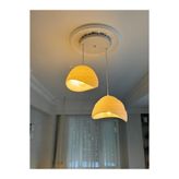 Limon 3D Desing 2 Li Sarkıt Avize Bohem Beton Görünüm Rustik E27 Modern Avize (E27 Ampul Dahildir.)