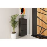 Linea Metal Ayakkabılık, Antrasit, 3 Kapaklı