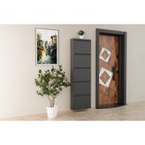 Linea Metal Ayakkabılık, Antrasit, 5 Kapaklı