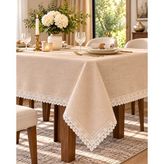 Linen Keten Masa Örtüsü Bej - 160*220