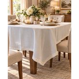 Linen Keten Masa Örtüsü Gri- 160*260