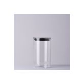 Linens Basic Cam Metal Kapak 10x10x17 cm Kavanoz