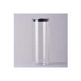 Linens Basic Cam Metal Kapak 10x10x28 cm Kavanoz