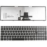 LineOn Lenovo Ideapad G50-80 Notebook Klavye Gümüş Işıklı