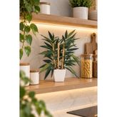 Lineva Mini Bambu Yapay Bitki Dekoratif Saksılı Çiçek