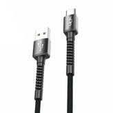 Linktech 3A 1 mt K551 Micro USB Metal Başlı Data Şarj Kablosu