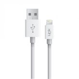 Linktech K559 2.4A 1 mt Beyaz Lightning Şarj ve Data Kablosu