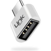 Linktech O192 USB - Type-C Dönüştürücü Otg Metal Adaptör - Gri