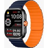 LinkTech S105 Premium Amoled Lt Watch Akıllı Saat - Mavi - Turuncu