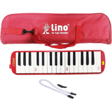 Lino Kırmızı 32 Tuşlu Özel Çantalı Melodika
