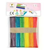 Lıno Rbz-033 Ahşap Çubuk Renkli Dar 11 Cm 50 Li-(***9 Adet***)