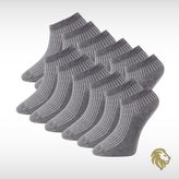 Lion Monroe L5952AZNP Comfort Series Saf Bambu 4 Mevsim Gri Melanj Dikişsiz Premium 12'li Düz Kısa Erkek Patik Çorap