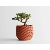 Lioren Dekoratif Saksı - Siyah Modern Modern Bitki Saksısı 14 cm - 165x165x140mm