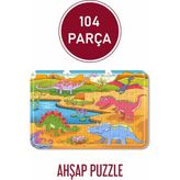Lipyos Dinazorlar 104 Parça Ahşap Puzzle