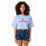 Lisa Alter Ego Bebe Mavi Kadın Crop Tshirt