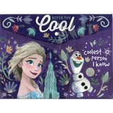 Lisanslı Frozen A4 Çıtçıtlı Dosya Cool - Mor