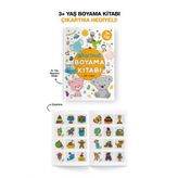 Lisinya Çıkartmalı Boyama Kitabı 3 Yaş +