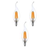 LİVORA LIGHTING Rustik Kıvrık 4W E14 LED Ampul 400lm (3LÜ )
