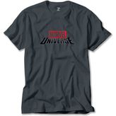 Liyada Marvel Universe Logo Füme Tişört Liyada