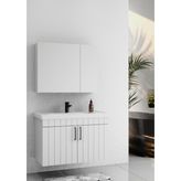 Lizbon 80 cm Lake Beyaz Banyo Dolabı