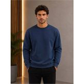 Loader Mavi Renk Basic Bisiklet Yaka Relaxed Regular Erkek Sweatshirt - 2XL