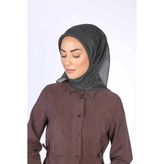 locella Soft Pamuk Eşarp Siyah Kırmızı