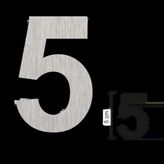 Lockway Paslanmaz Kapı Numarası 5 - Gri