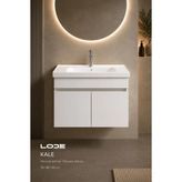 Lode Bath Lode Kale Beyaz 90 cm Seramik Lavabolu Alt Banyo Dolabı