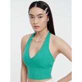 Loft Crop Kadın Atlet - M - Yeşil