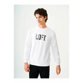 Loft Erkek Beyaz Sweatshirt