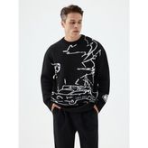 Loft Loose Fit Erkek Kazak - Siyah
