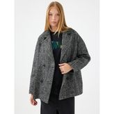 Loft Loose Fit Kadın Kaban - M - L - Siyah