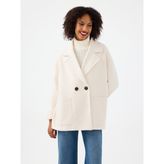Loft Oversize Kadın Kaban - M - L - Ekru