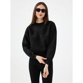 Loft Oversize Kadın Kazak - XS - Siyah