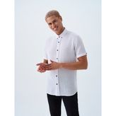Loft Regular Fit Erkek Gömlek K.kol - Beyaz