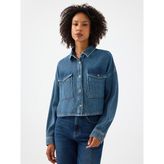 Loft Regular Fit Kadın Gömlek U.kol - Denim