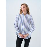 Loft Regular Fit Kadın Gömlek U.kol - Saks Mavi