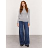Loft Regular Fit Kadın Kazak - Gri Melanj