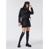 Loft Regular Fit Kadın Mont Pu - XL - Siyah