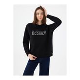 Loft Relax Fit Siyah Kadın Sweatshirt Lf2040701