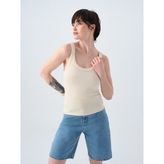 Loft Slim Fit Kadın Atlet - Taş