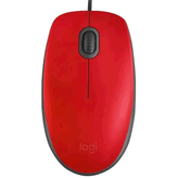 Logitech M110 Sessiz 1000DPI Kırmızı Optik Kablolu Mouse