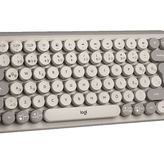 Logitech Pop Keys Mist Özelleştirilebilir Emoji Tuşlu Mekanik Türkçe Bej Kablosuz Klavye
