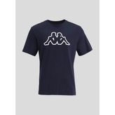 Logo Cromen Erkek Mavi Regular Fit Tişört - S