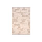 Lora Patchwork Desenli Modern Halı, Bej Krem, 100X200 Cm