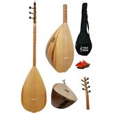 Lore Kısa Sap Bağlama Saz Mini Set (Su Geçirmez Kılıf + Mızrap) Çift Ses Çıkışlı Yeni Başlayanlara Özel Profesyonel Set - Standart - Çok Renkli