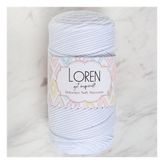Loren LM001 34426 Polyester Soft Macrame Optik Beyaz El Örgü İpi